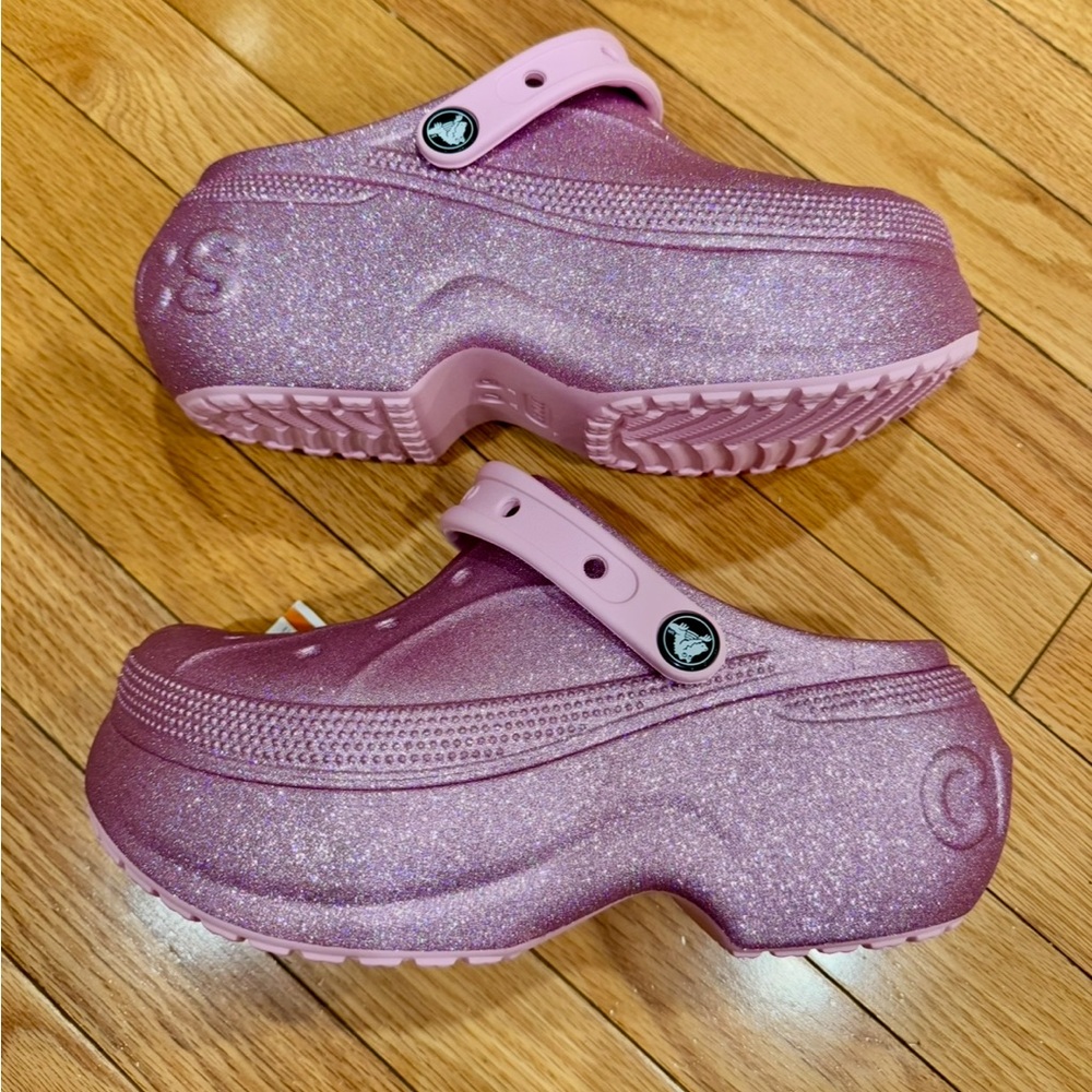 NEW Croc Bae Glitter Platform Clog - Picture 2 of 5